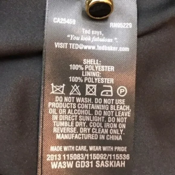 Ted Baker London ‘Saskiah’ black pleated dress (TB size 2/US size 6) in EUC - Picture 8 of 8